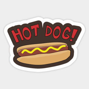 Hot Dog! Sticker